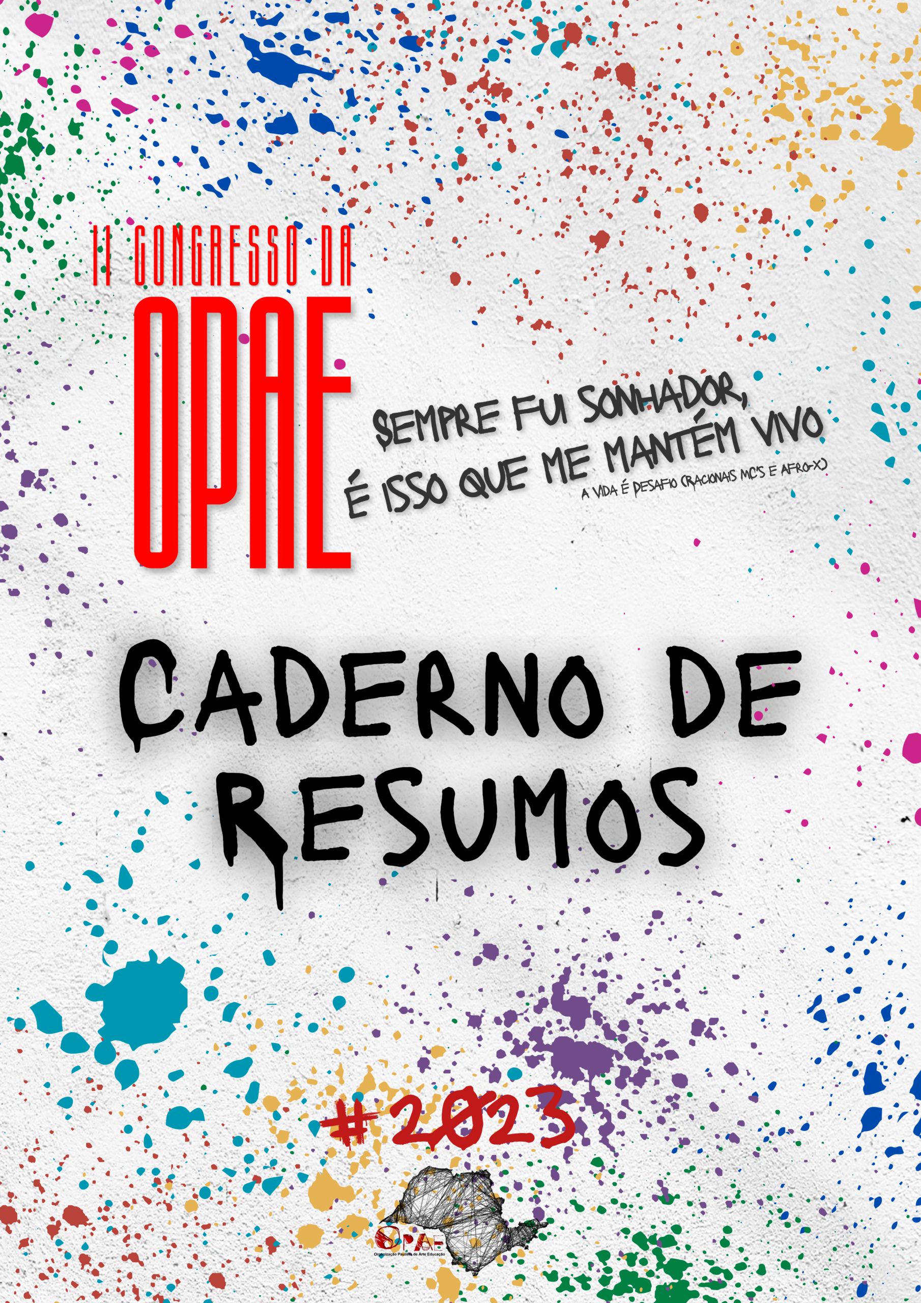 Capa do Caderno de Resumos do II ConOPAE